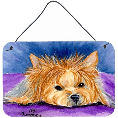 Carolines Treasures Yorkie Indoor Aluminium Metal Wall Or Door Hanging Prints SS8749DS812